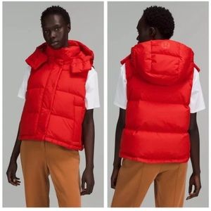 Lululemon Wunder Puff Cropped Vest - Grenadine Red